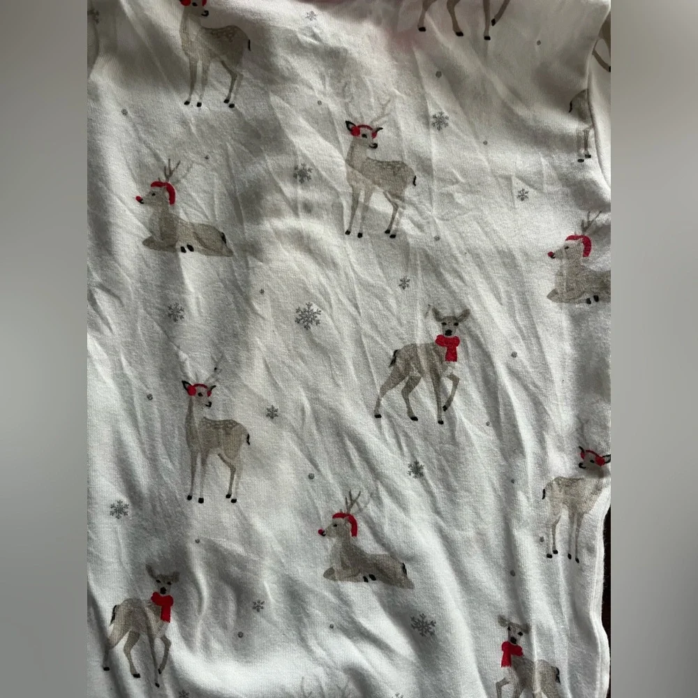 Kyte Baby Cloud Deer Christmas Reindeer Footless Romper Pajamas Onesie Bamboo